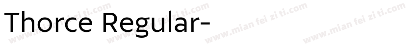 Thorce Regular字体转换